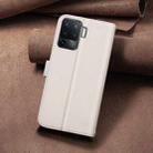 For OPPO A94 4G / Reno5 F / F19 Pro Square Texture Leather Phone Case(Beige) - 3