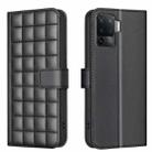 For OPPO A94 4G / Reno5 F / F19 Pro Square Texture Leather Phone Case(Black) - 1