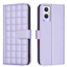 For OPPO A96 5G / Reno7 Z Square Texture Leather Phone Case(Purple) - 1