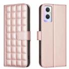 For OPPO A96 5G / Reno7 Z Square Texture Leather Phone Case(Rose Gold) - 1