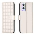 For OPPO A96 5G / Reno7 Z Square Texture Leather Phone Case(Beige) - 1