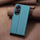 For OPPO A98 5G / F23 / A1 Square Texture Leather Phone Case(Green) - 3