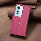 For OPPO Reno11 F 5G Square Texture Leather Phone Case(Red) - 3