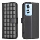 For OPPO Reno11 F 5G Square Texture Leather Phone Case(Black) - 1