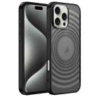 For iPhone 15 Pro Acrylic Skin Feel Corrugated Phone Case(Black) - 1