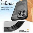 For iPhone 15 Pro Acrylic Skin Feel Corrugated Phone Case(Black) - 2