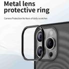 For iPhone 13 Pro Acrylic Skin Feel Corrugated Phone Case(Black) - 3
