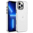 For iPhone 13 Pro Acrylic Skin Feel Corrugated Phone Case(Transparent White) - 1