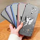 For Redmi K30 Plated Gradient Glitter Butterfly Holder TPU Phone Case(Sierra Blue) - 2
