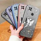 For Redmi 9C / 10A Plated Gradient Glitter Butterfly Holder TPU Phone Case(Silver) - 2