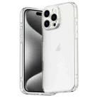 For iPhone 15 Pro Max Four Corner Airbag Transparent Glass Phone Case - 1