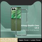 For Motorola Razr 50 Ultra imak UX-6 series All-inclusive Shockproof Airbag TPU Invisible Phone Case(Transparent) - 3