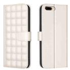 For iPhone SE 2022 / SE 2020 / 8 / 7 Square Texture Leather Phone Case(Beige) - 1