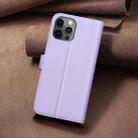 For iPhone 11 Square Texture Leather Phone Case(Purple) - 3