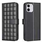 For iPhone 11 Square Texture Leather Phone Case(Black) - 1