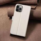 For iPhone 11 Pro Square Texture Leather Phone Case(Beige) - 3