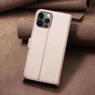 For iPhone 11 Pro Max Square Texture Leather Phone Case(Rose Gold) - 3