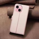 For iPhone 14 / 13 Square Texture Leather Phone Case(Rose Gold) - 3