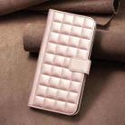 For iPhone 15 Plus / 14 Plus Square Texture Leather Phone Case(Rose Gold) - 2