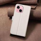 For iPhone 15 Plus / 14 Plus Square Texture Leather Phone Case(Beige) - 3