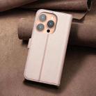 For iPhone 14 Pro Square Texture Leather Phone Case(Rose Gold) - 3