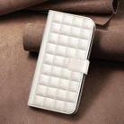 For iPhone 15 Pro Max Square Texture Leather Phone Case(Beige) - 2
