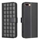 For iPhone SE 2024 Square Texture Leather Phone Case(Black) - 1