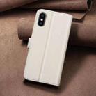 For iPhone XR Square Texture Leather Phone Case(Beige) - 3
