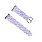 For Apple Watch 5 & 4 40mm / 3 & 2 & 1 38mm Discolor Glitter Fish Scale Texture Watch Band(Square) - 1