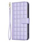 For iPhone 17 Pro Max Square Texture Leather Phone Case(Purple) - 2