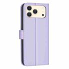 For iPhone 17 Pro Max Square Texture Leather Phone Case(Purple) - 3