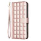 For iPhone 17 Pro Max Square Texture Leather Phone Case(Rose Gold) - 2