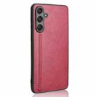 For Samsung Galaxy F55 / M55 / C55 Cow Pattern Sewing Back Cover Phone Case(Red) - 3