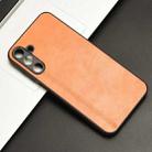 For Samsung Galaxy M15 / F15 Cow Pattern Sewing Back Cover Phone Case(Yellow) - 2