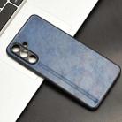 For Samsung Galaxy M54 5G Cow Pattern Sewing Back Cover Phone Case(Blue) - 2
