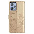 For Blackview A53 / A53 Pro Butterfly Love Flower Embossed Leather Phone Case(Gold) - 3