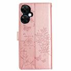 For OnePlus Nord CE 3 Lite 5G Butterfly Love Flower Embossed Leather Phone Case(Rose Gold) - 3