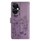 For OnePlus Nord CE 3 Lite 5G Butterfly Love Flower Embossed Leather Phone Case(Purple) - 3