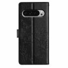 For Google Pixel 9 Pro XL Butterflies and Flowers Leather Phone Case(Black) - 3