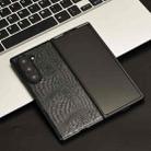 For Samsung Galaxy Z Fold6 Crocodile Texture Back Cover Phone Case(Black) - 2