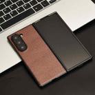 For Samsung Galaxy Z Fold6 Crocodile Texture Back Cover Phone Case(Brown) - 2