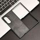 For Samsung Galaxy Z Fold7 5G Crocodile Texture Back Cover Phone Case(Black) - 2