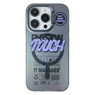 For iPhone 14 Pro English Label Double-sided Frosted Magsafe Phone Case(Black) - 1