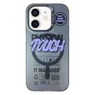 For iPhone 11 English Label Double-sided Frosted Magsafe Phone Case(Black) - 1