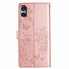 For Sony Xperia 5 V Butterfly Love Flower Embossed Leather Phone Case(Rose Gold) - 3