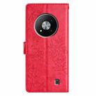 For ZTE Blade A73 5G Butterfly Love Flower Embossed Leather Phone Case(Red) - 3