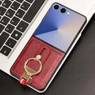 For Samsung Galaxy Z Flip7 5G Wristband Leather Back Phone Case(Red) - 2
