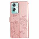 For OPPO A79 / A2 5G Butterfly Love Flower Embossed Leather Phone Case(Rose Gold) - 3