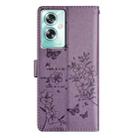 For OPPO A79 / A2 5G Butterfly Love Flower Embossed Leather Phone Case(Purple) - 3