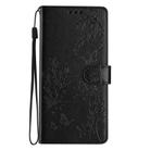 For OPPO Reno13 Pro Global Butterflies and Flowers Leather Phone Case(Black) - 3